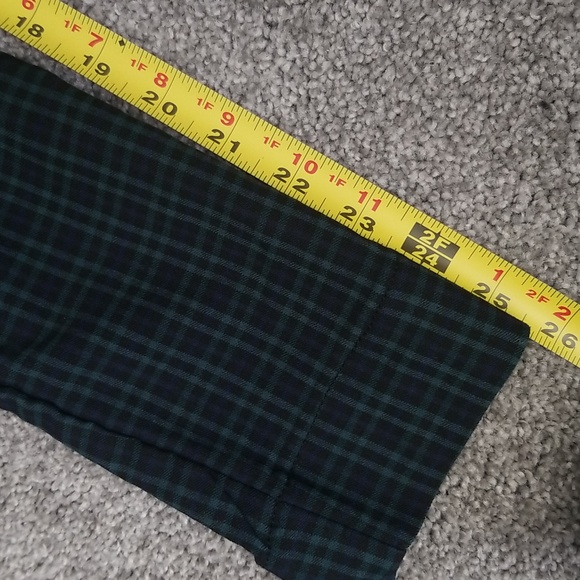 #T - Hollister Women Ultra High Rise Plaid Pants Blue Green Black Size S - Picture 4 of 8